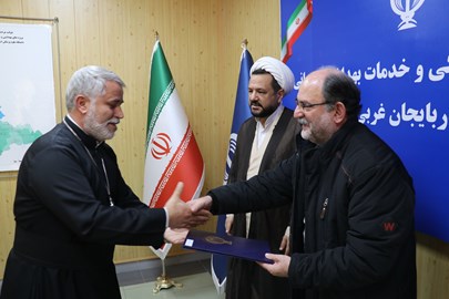 دیدار رئیس دانشگاه علوم پزشکی با همکاران مسیحی واحد های تابعه